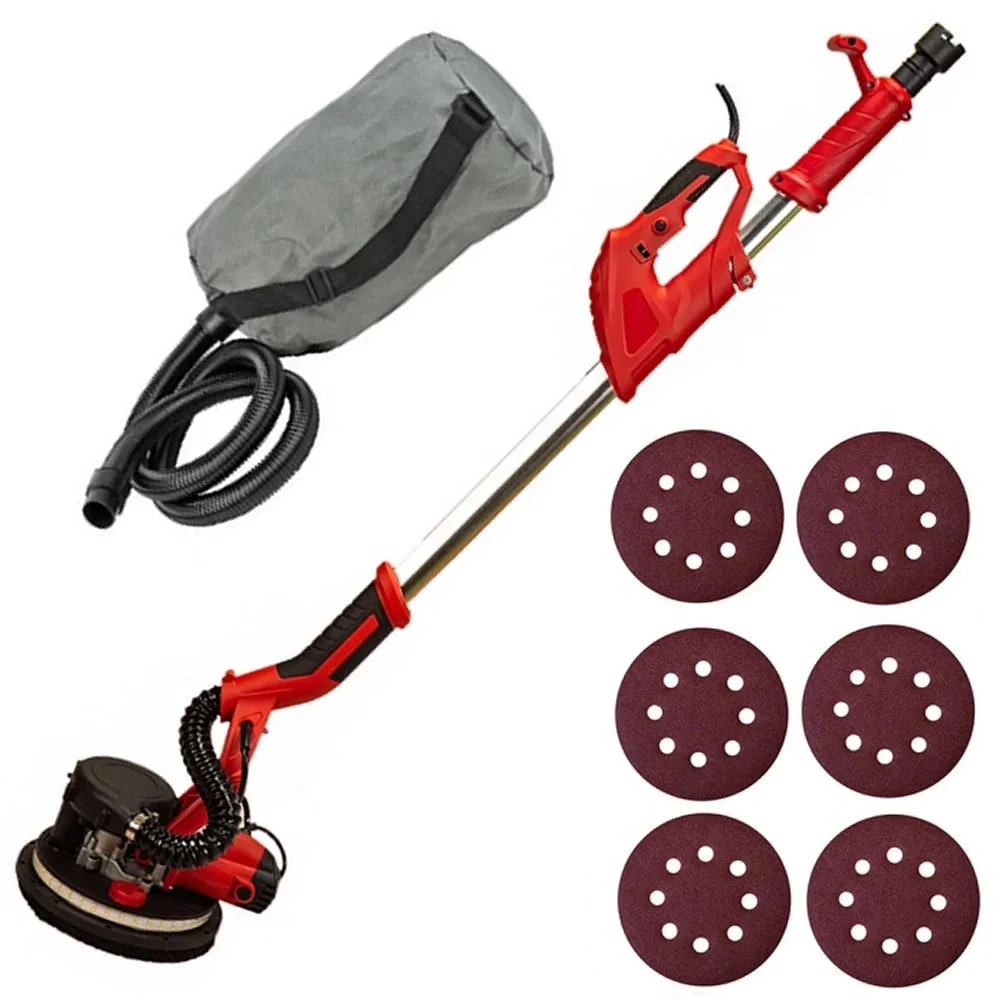 Masina de slefuit pereti telescopica 1250W, 225mm, lumina led, 2m, sac colector, smirghel rezerva, (girafa) Campion Profeiossional CMP0927