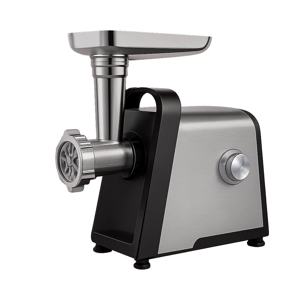 Masina de tocat carne electrica inox 4000W CMP1784, 3in1, 1.6 kg/min, functie Reverse, 3 site inox (3/5/7 mm), accesorii carnati si chiftele, 230V, 3.8 kg, 39.5x29x18.6 cm, model PROFESSIONAL