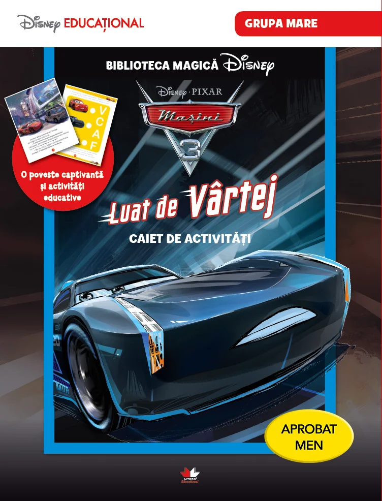Mașini 3. Luat de vârtej. Caiet de activități pentru grupa mare