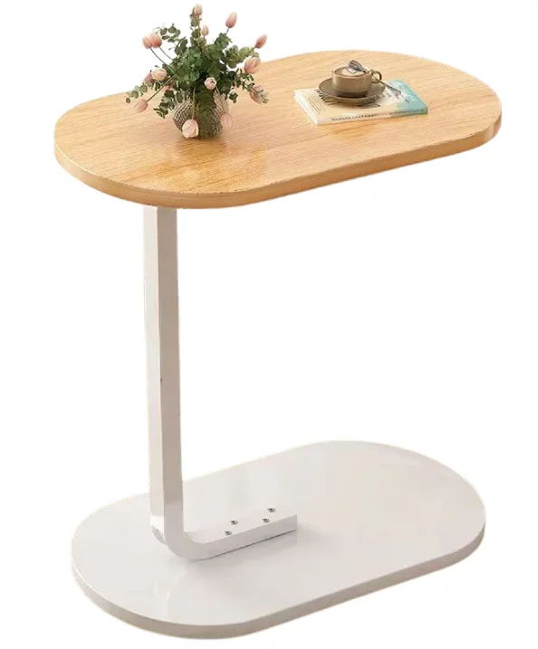 Masuta dreptunghiulara pentru cafea 45x60x30cm natur cu ALB