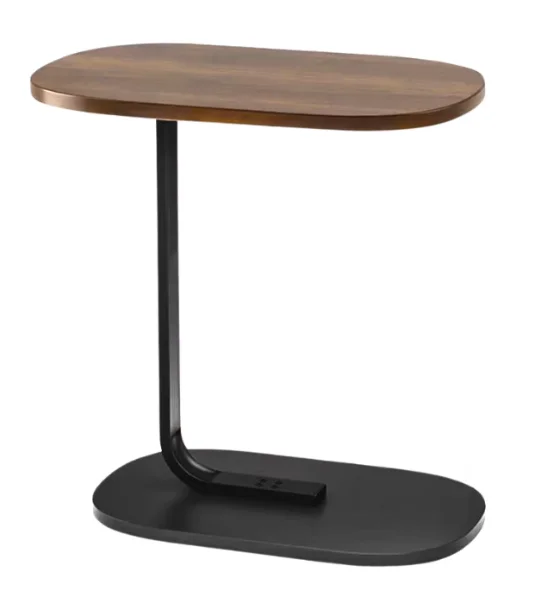 Masuta dreptunghiulara pentru cafea 45x60x30cm natur cu negru