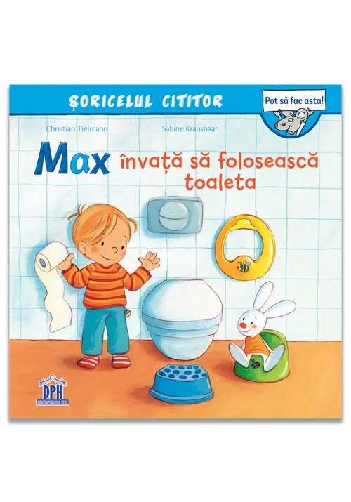 Max invata sa foloseasca toaleta