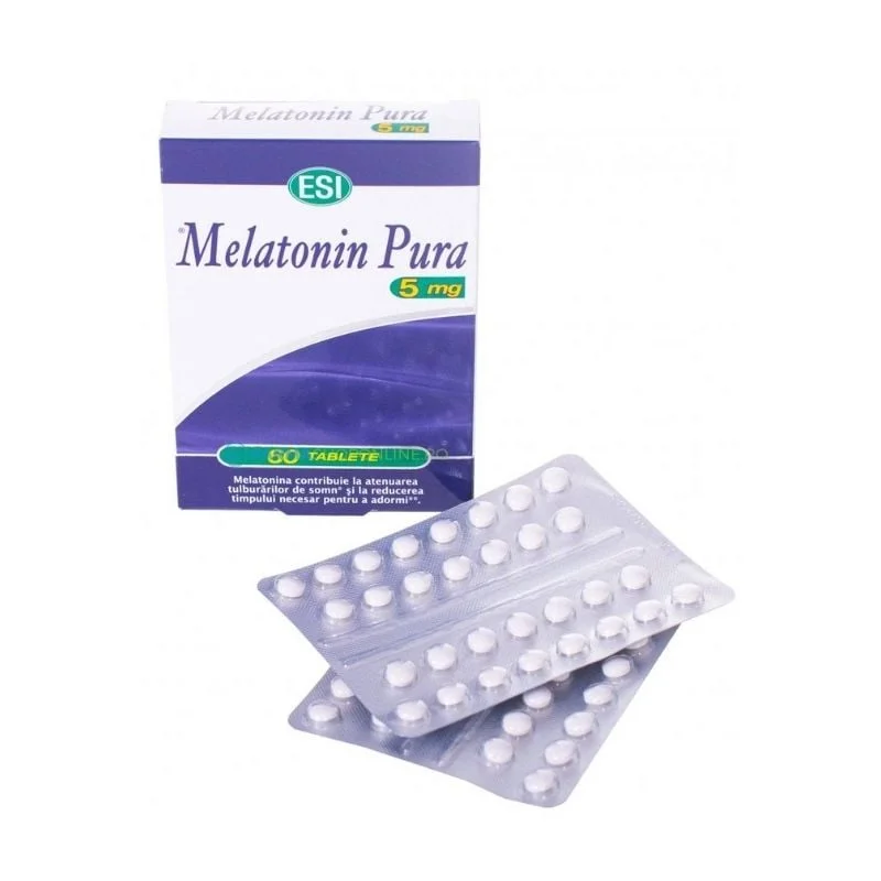 Melatonina pura 5 mg,  60 tablete