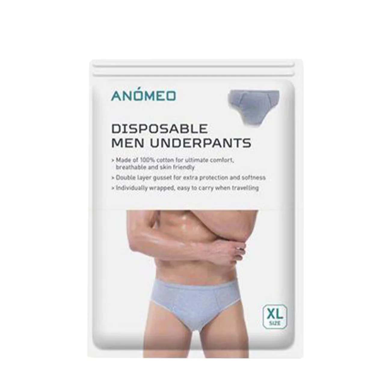 Men disposable underware - xl - grey