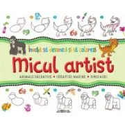 Micul artist. Invata sa desenezi si sa colorezi (verde)