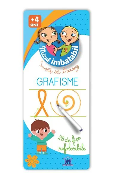 Micul imbatabil. Învăț să trasez grafisme (28 de fișe refolosibile + pix) - Hardcover - *** - Didactica Publishing House