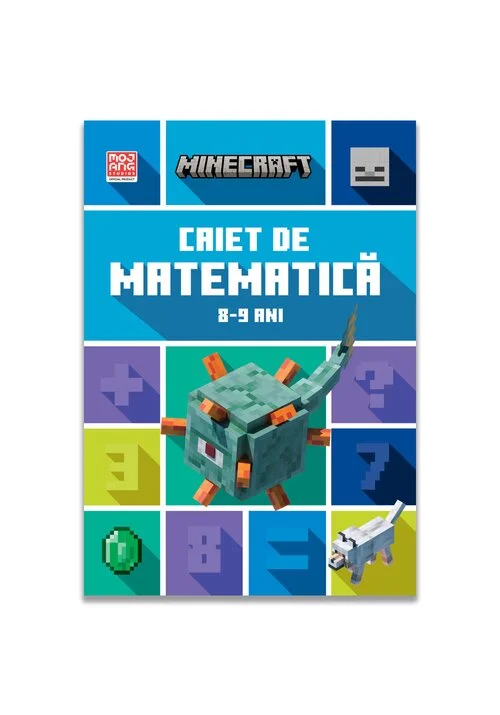 Minecraft - Caiet de matematica 8-9 ani