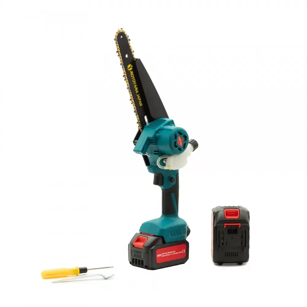 Mini Drujba electrica 8AH cu 2 acumulatori, burshless, 2000rpm, 7.5m/s, ungere automata Campion CMP1684