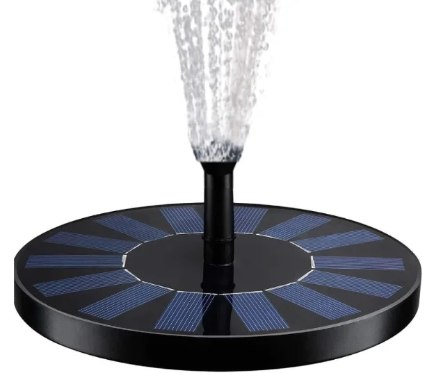 Mini fantana solara plutitoare pentru apa cu cinci capete
