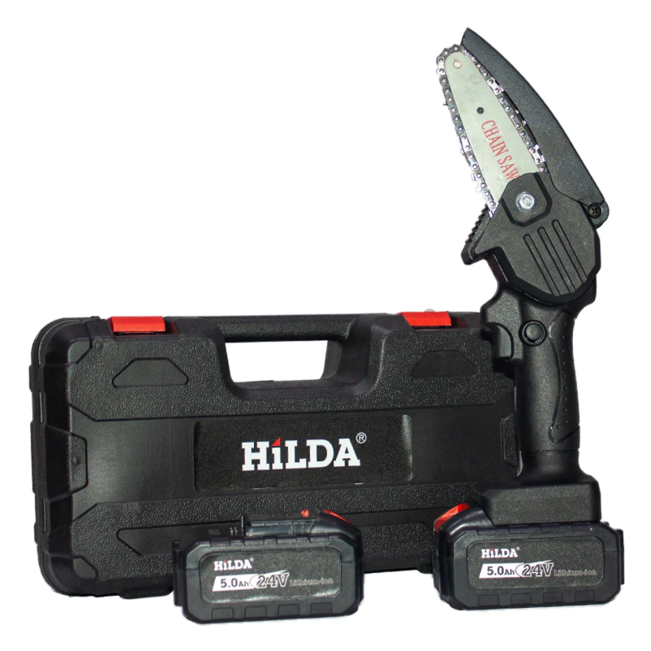 Mini-Ferastrau Electric Pentru Crengi cu 2 acumulatori 24V  5.0 Ah