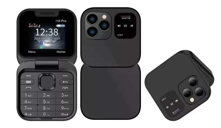 Mini telefon pliabil P9 PRO FM Afisaj mic