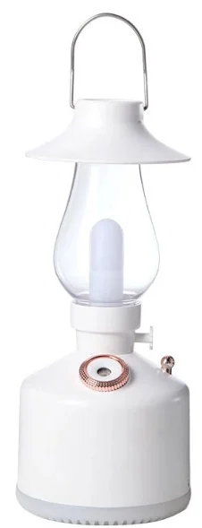 Mini umidificator ALB cu lampa vintage si schimbare de culoare
