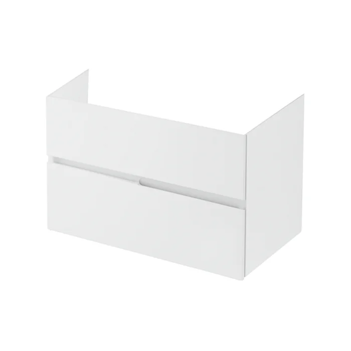 Mobilier suspendat pentru lavoar  80 cm, alb lucios, Fluminia Toledo