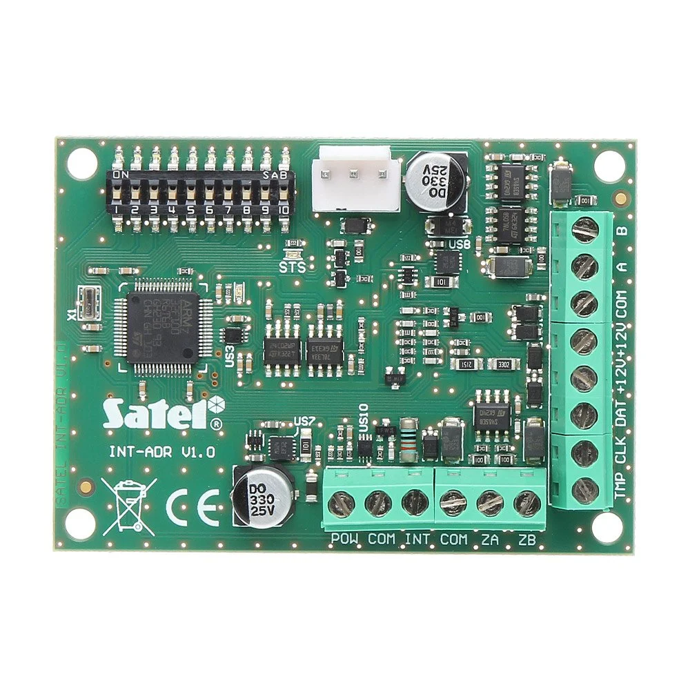 Modul extindere zone adresabile Satel Integra INT-ADR, 48 zone, compatibil centrale INTEGRA si INTEGRA Plus