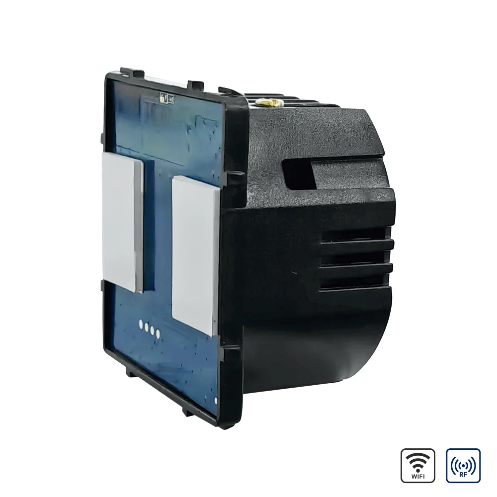 Modul Intrerupator Dublu cu Wi-Fi + RF433 cu Touch LUXION