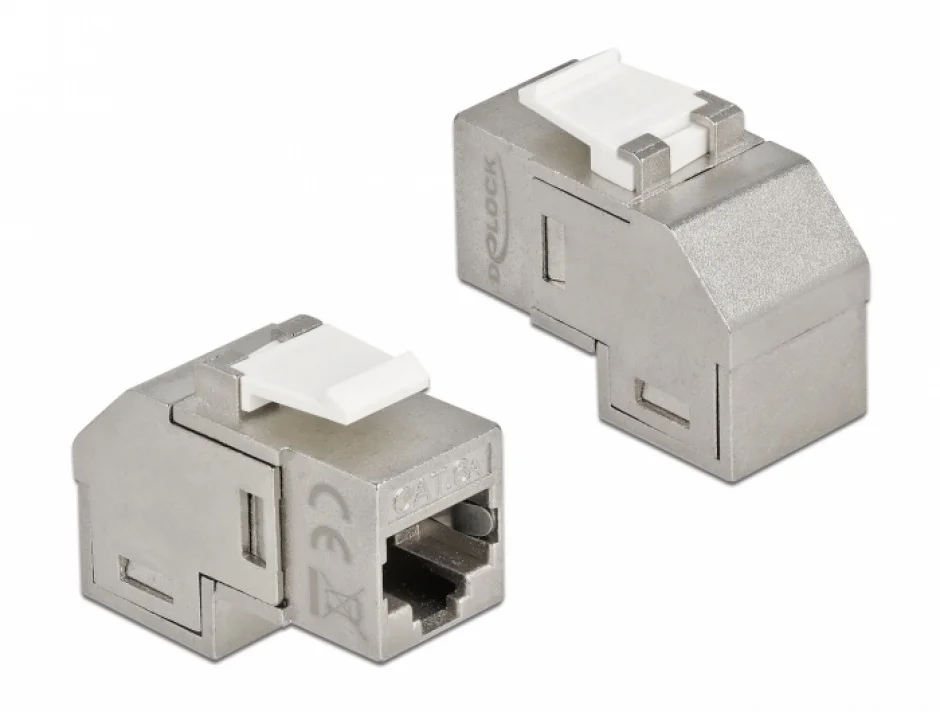 Modul keystone RJ45 cat 6A unghi 90 grade, Delock 86997