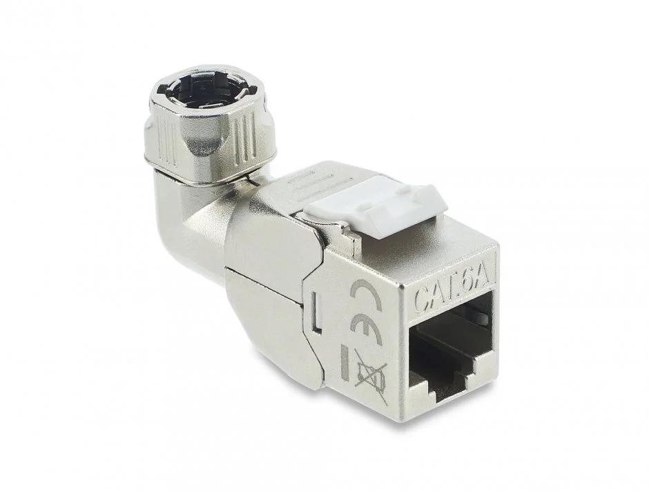 Modul Keystone RJ45 la LSA Cat.6A toolfree 90° ecranat, Delock 90374