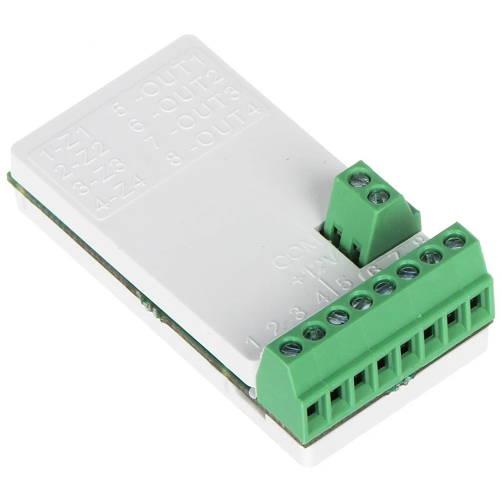 Modul mini expandor wireless Satel ACX-210, 4 zone, 4 iesiri, RF 2000 m, 4-24 VDC