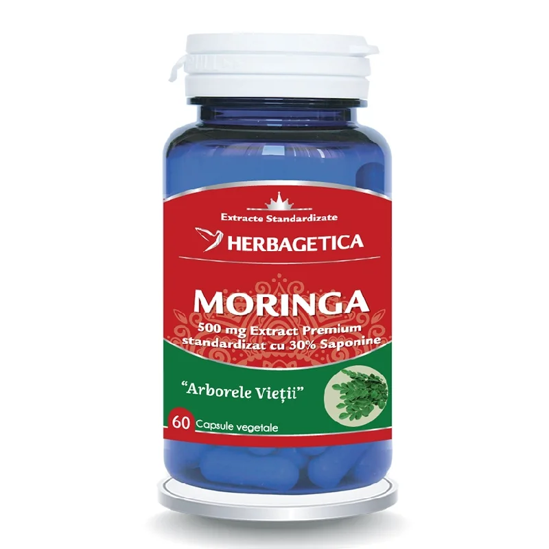 Moringa, 60 capsule vegetale, Herbagetica