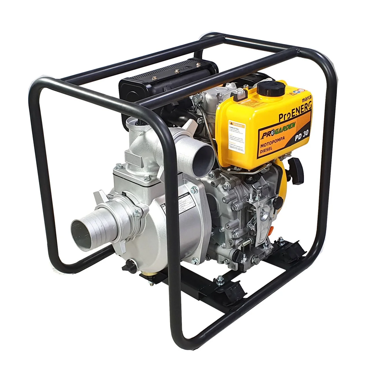 Motopompa Apa Curata Diesel, Pornire Sfoara, ProGarden PD30E, 4 kW, 30 m3/h, H Refulare 15 m