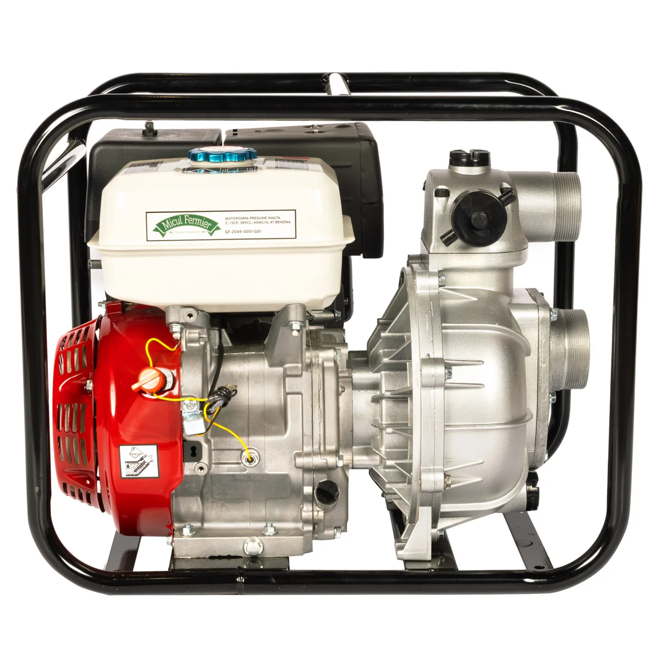 Motopompa Apa Inalta Presiune,Diametrul de Refulare  2.5", Micul Fermier, 13 CP, 45 mc/h, H Refulare 80 m