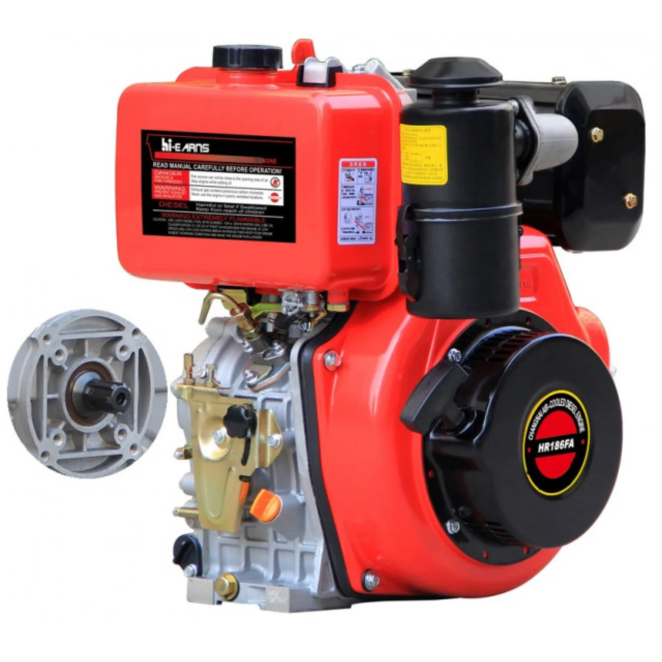 Motor motocultor Diesel 186FA (Ax canelat 10CP)