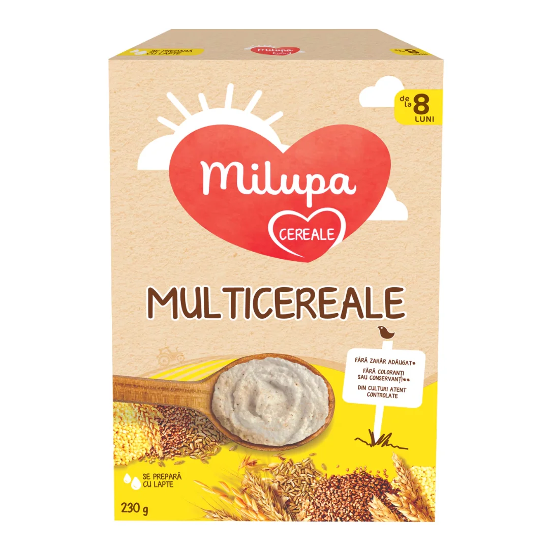 Multicereale, +8 luni, 230 g, Milupa