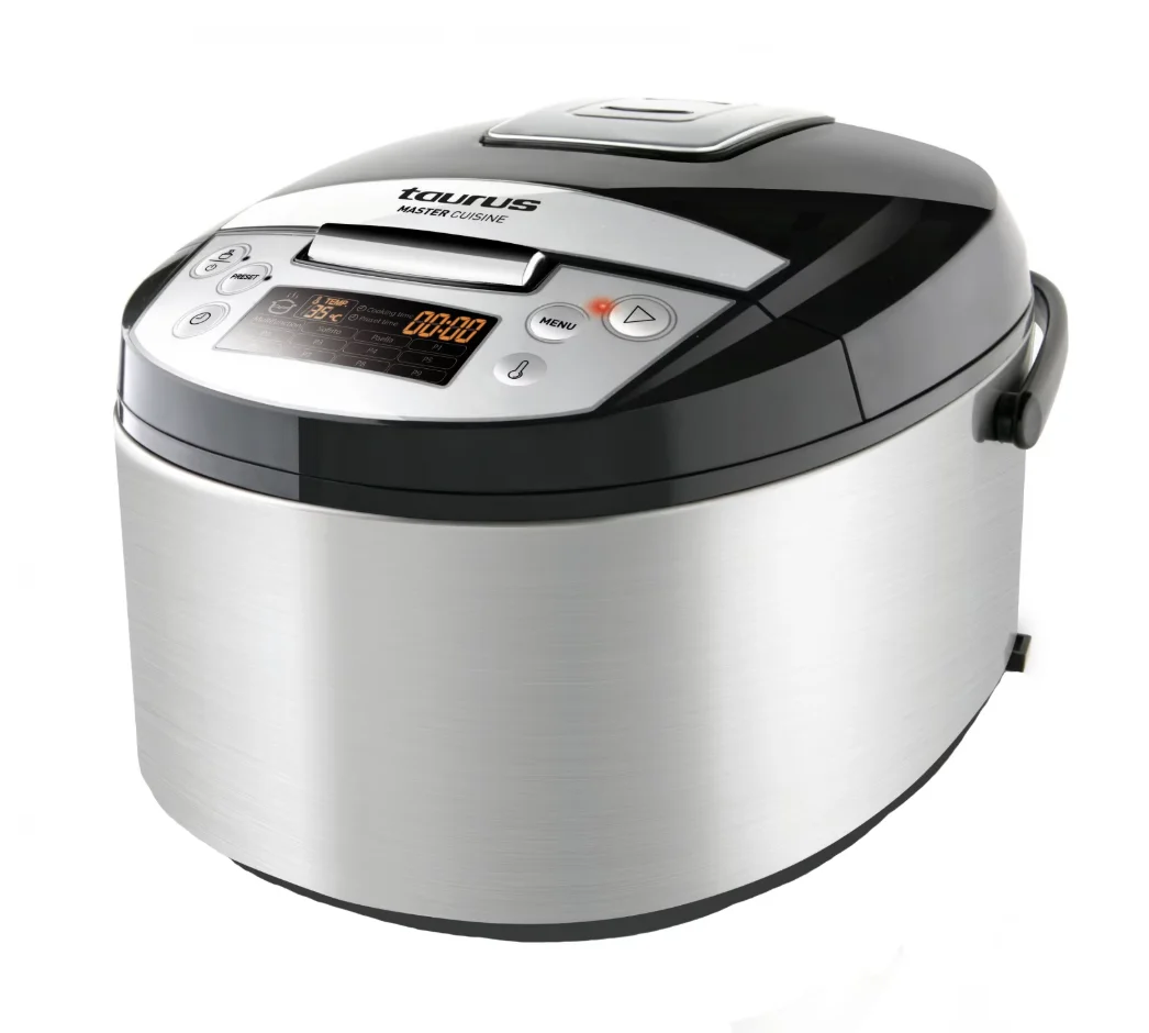 Multicooker Taurus Master Cuisine 860W capacitate 5 l cu 12 programe Timer Ecran LCD Inox