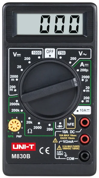 Multimetru digital DT830B negru