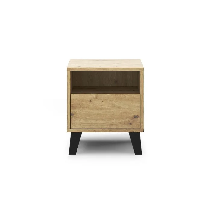 Noptiera BORG, 1 sertar, stejar artisan, 40x38,8x45,6 cm