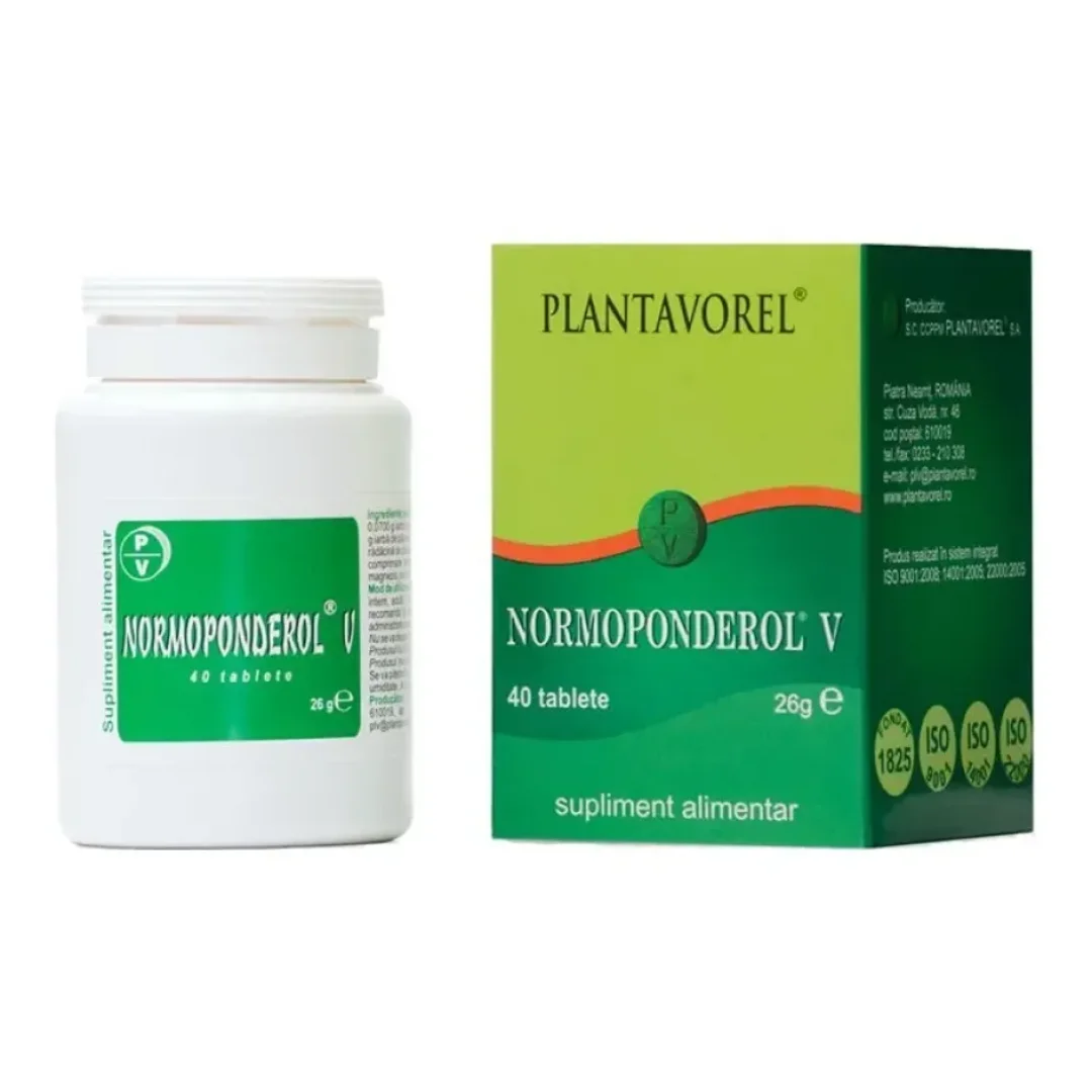 Normoponderol V, 40 comprimate, Plantavorel