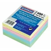 Notite adezive, Donau, 76 x 76 mm, multicolor, 400 file