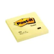 Notite adezive Post-it®, Galben Canary yellow, 76 mm x 76 mm, 100 file/bucata, 100% PEFC
