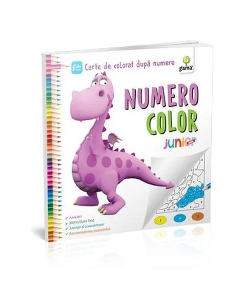 NumeroColor Junior Plus. Carte de colorat după numere - Paperback brosat - *** - Gama