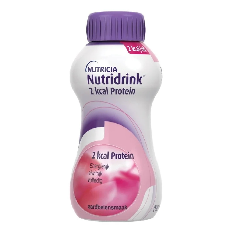 Nutridrink 2 kcal Protein, aroma de capsuni, 200 ml, Nutricia