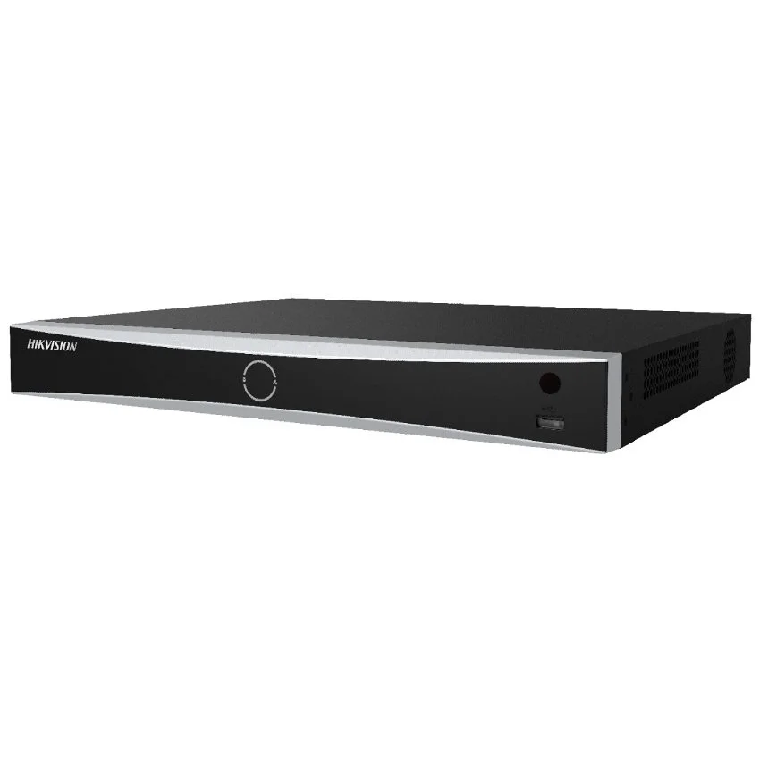 NVR 16 canale AcuSense Hikvision DS-7616NXI-I2/16P/S, 12 MP, H.265+, 16 porturi POE, VCA, POS, HDMI 4K
