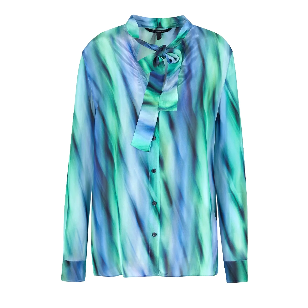 Ocean waves blouse green S