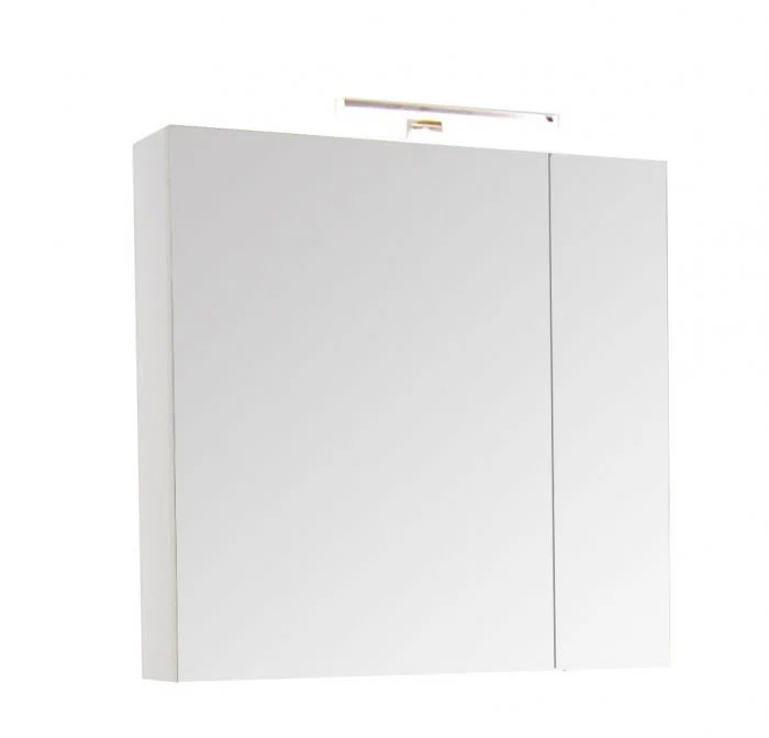 Oglinda cu iluminare LED, SERENA, alb, 60x68 cm