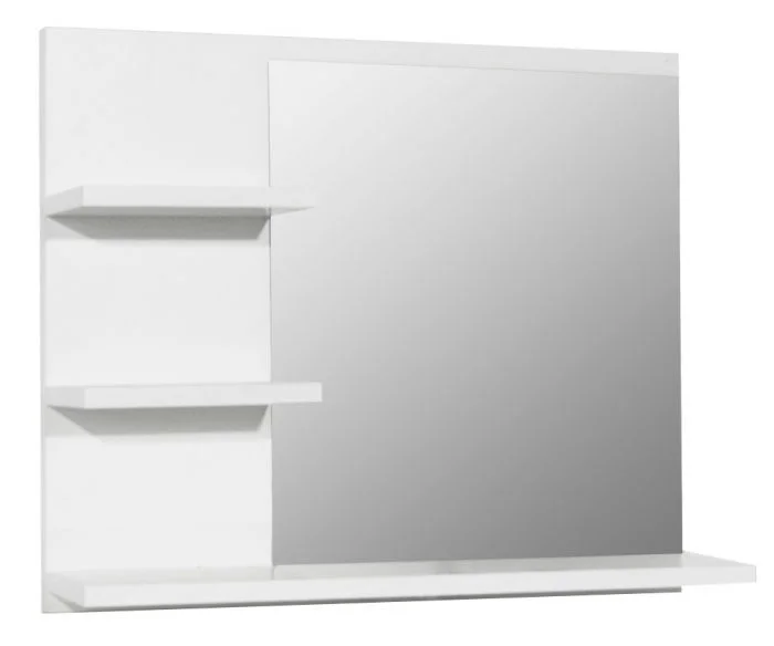 Oglinda cu polite, ECO, alb, 60x50 cm