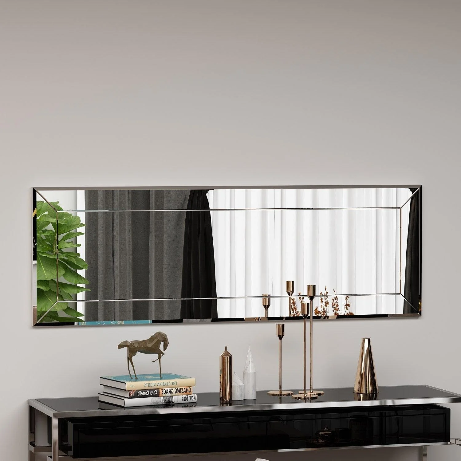 Oglindă Nady - White, Alb, 2x40x120 cm