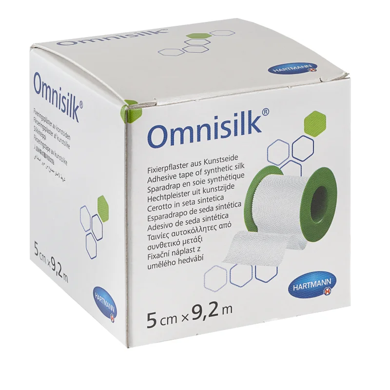 Omnisilk plasture matase 5cm*9,2m, 1rola, Hartmann