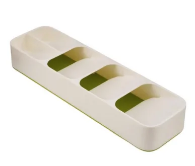 Organizator pentru tacamuri 5 compartimente Alb