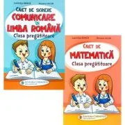 Pachet 2 caiete Clasa Pregatitoare: Comunicare in limba romana si Matematica - Luminita Minca, Roxana Iacob
