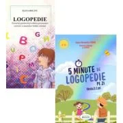 Pachet 2 carti: Logopedie si 5 Minute de Logopedie pe zi! Exercitii zilnice pentru dezvoltarea limbajului copiilor - Elena Bolanu, Ioana Alexandra Pas
