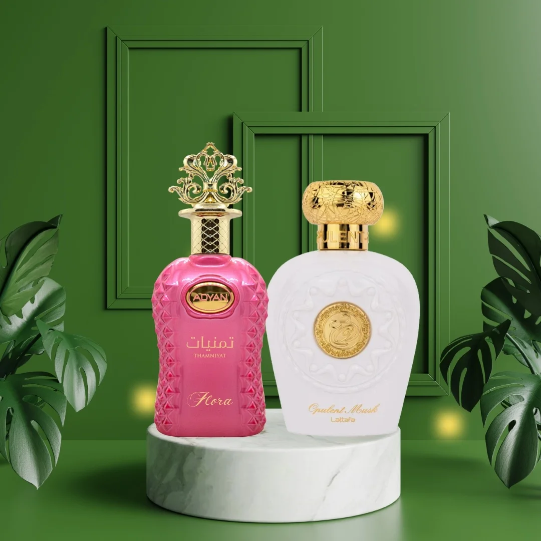Pachet 2 produse, Thamniyat Flora by Adyan si Opulent Musk by Lattafa, 100 ml