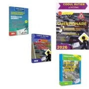 Pachet 2026 pentru obtinerea permisului de conducere auto categoria B. Intrebari. Teste. Legislatie. Chestionare