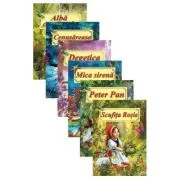 Pachet 6 carti ilustrate format A4. Povesti de autori straini
