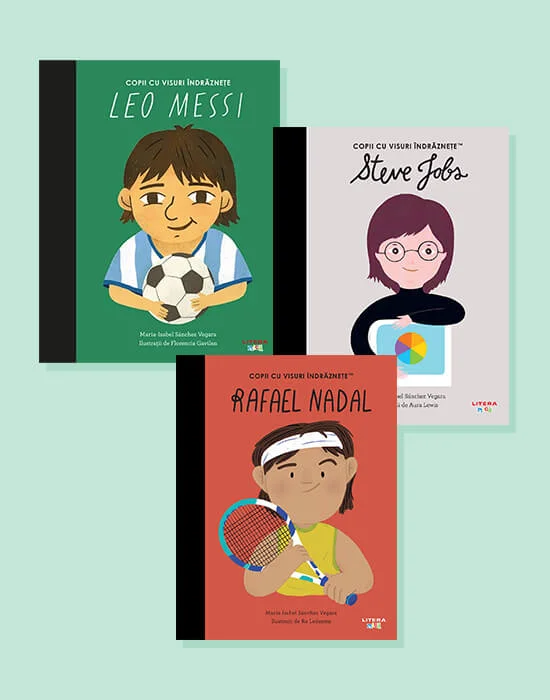 Pachet 6 Copii cu visuri indraznete (3 volume)