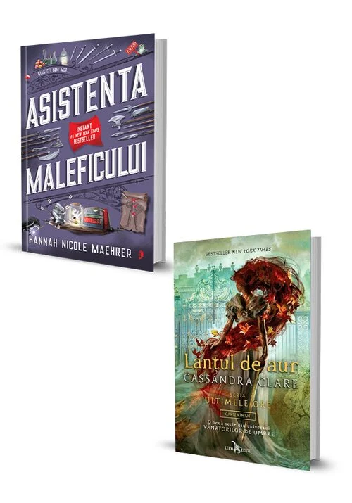 Pachet Asistenta Maleficului + Lantul de aur. Set 2 carti