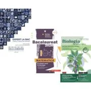 Pachet Bacalaureat 2026. Ghid complet Limba si literatura romana, Matematica M-stiintele-naturii si M-tehnologic si Biologia pe intelesul tuturor Clas